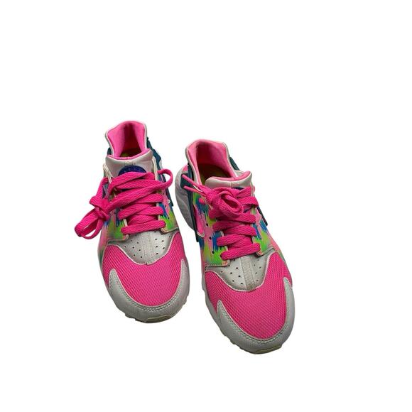 Nike Air Huarache Run Print GS Pink Blast 704946-601 Size 5Y Pink - Picture 1 of 12